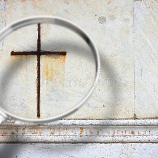 looking-faith-concept-image-magnifying-glass-front-christian-cross-looking-faith-concept-image-140022900
